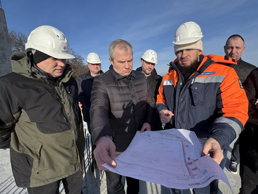 Руководство ФГУП «Росморпорт» проинспектировало ход строительства объектов международного морского терминала в г. Пионерском