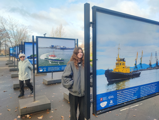 В ландшафтном парке «Митино» открылась фотовыставка ФГУП «Росморпорт» ко Дню работника транспорта