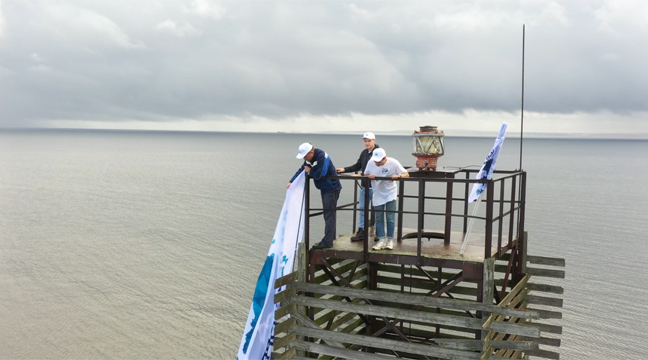 Акция «РОСМОРПОРТ – 20 лет верным курсом!» в Усть-Луге