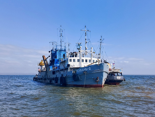 ФГУП «Росморпорт» завершило дноуглубление у плавучего причала в морском порту Таганрог