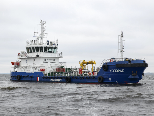 Экологическое судно «Копорье» получило свидетельство МАНС
