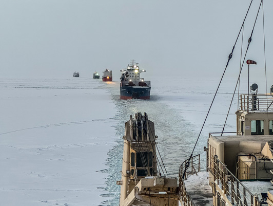 Ледоколы ФГУП «Росморпорт» вернулись в порты регистрации после сезона ледовых проводок на СМП