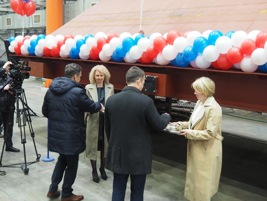 Заложена грунтоотвозная шаланда «Азовская-4» для Азово-Черноморского бассейна